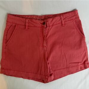 Land ’n Sea Coral Cotton Stretch Chino Shorts Womens Size 10